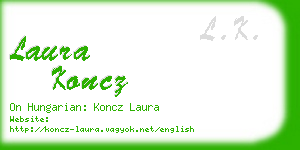 laura koncz business card